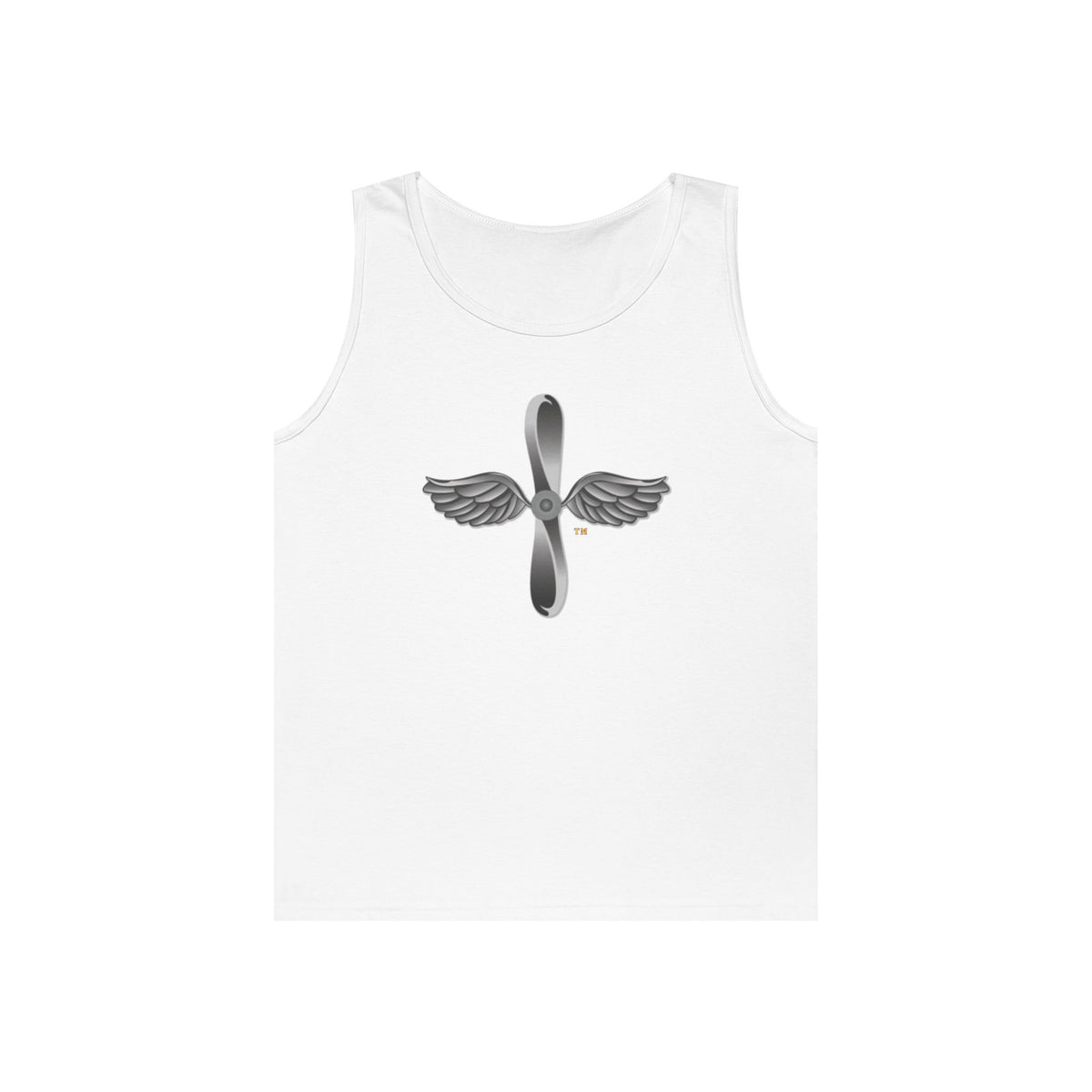 Unisex Heavy Cotton Tank Top - Navy - Rate - Aviation Machinist's Mate (AD) wo txt