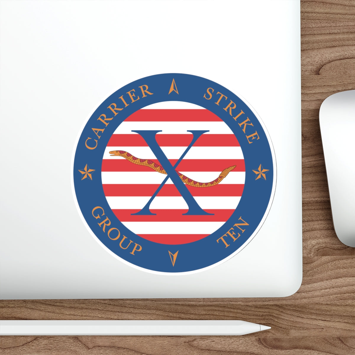 Die-Cut Vinyl Sticker - Navy - Carrier Strike Group 10 (CSG-10) wo Txt