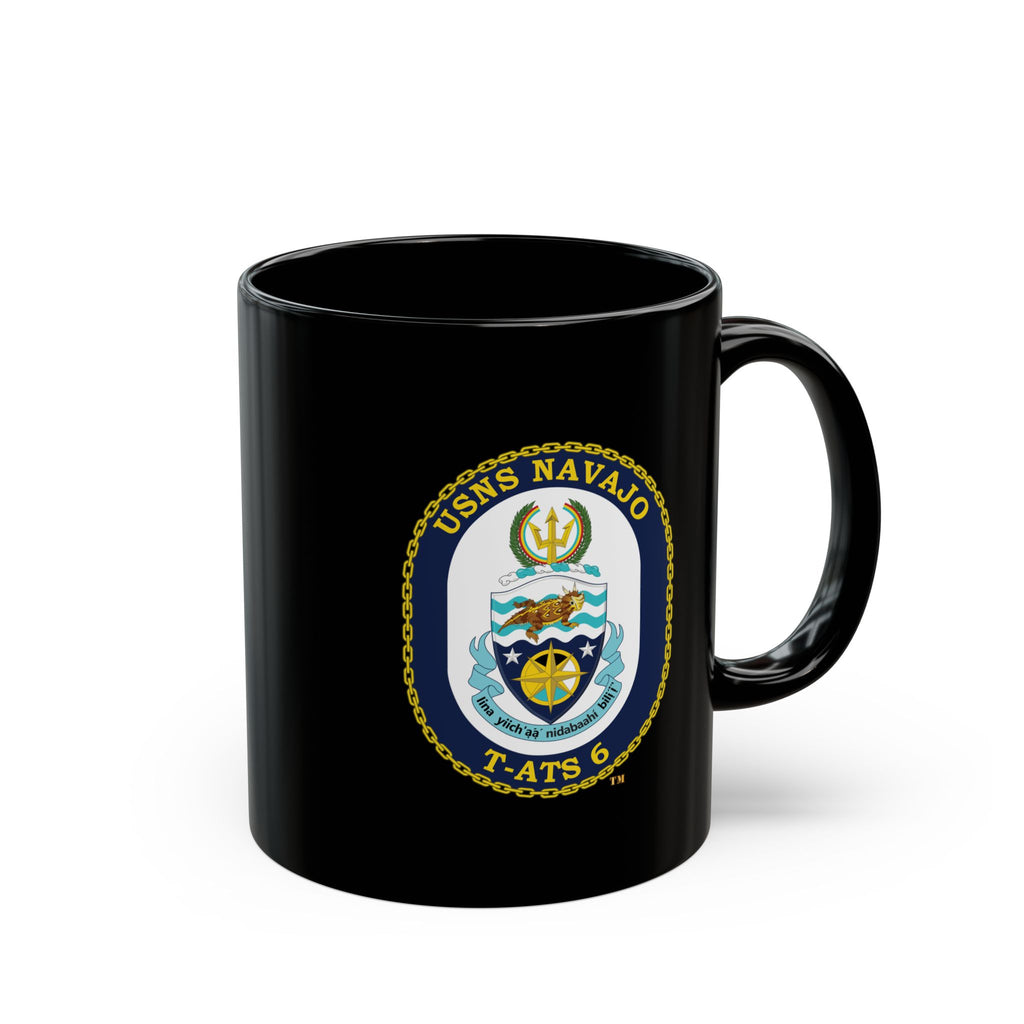 Black Mug (11oz, 15oz) - Navy - USNS Navajo (T-ATS 6) wo txt
