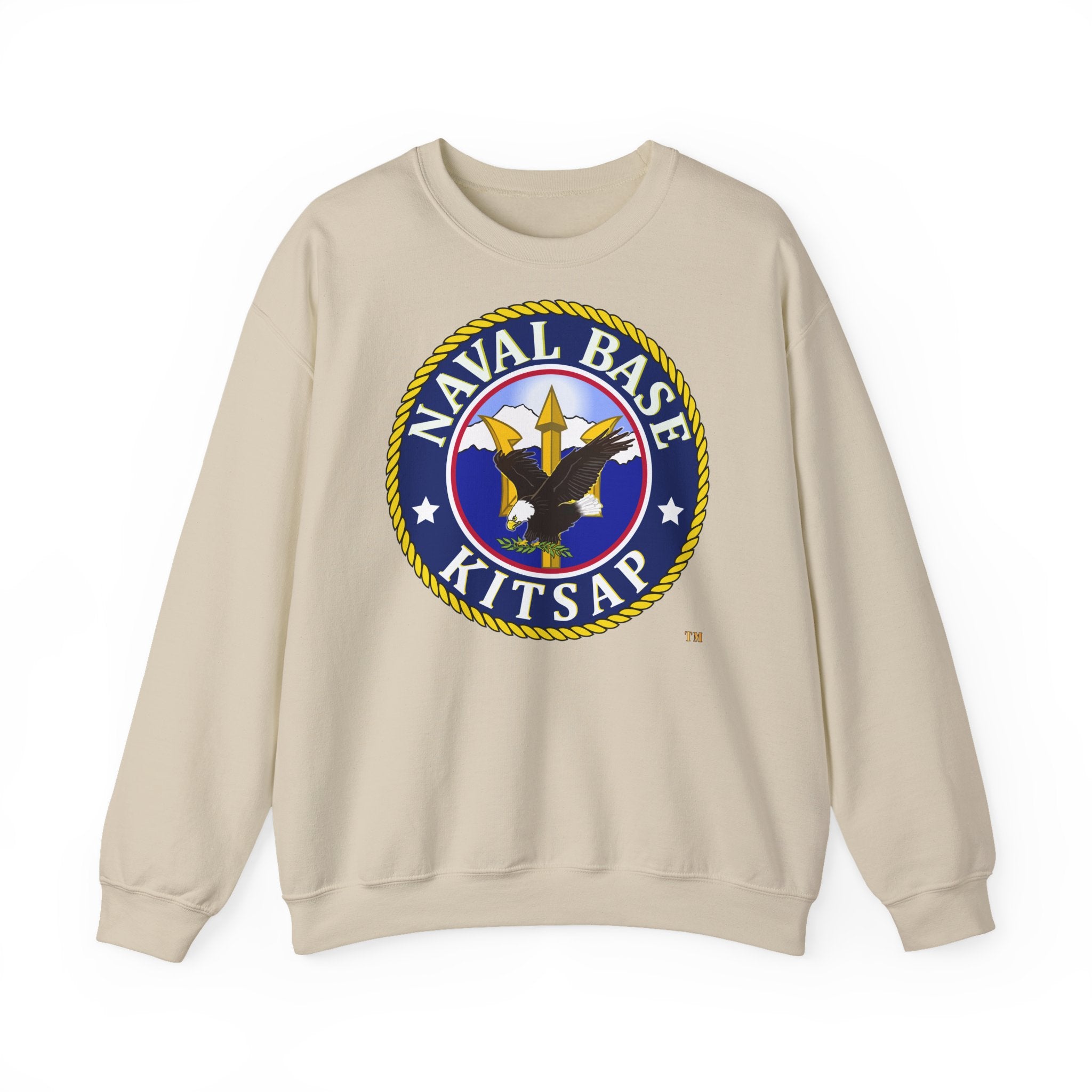 Unisex Heavy Blend™ Crewneck Sweatshirt - Navy - Naval Base Kitsap wo txt