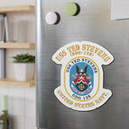 Die-Cut Magnet - Navy - USS Ted Stevens (DDG-128)