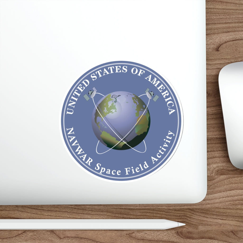 Die-Cut Vinyl Sticker - NAVWAR Space Field Activity wo Txt X 300