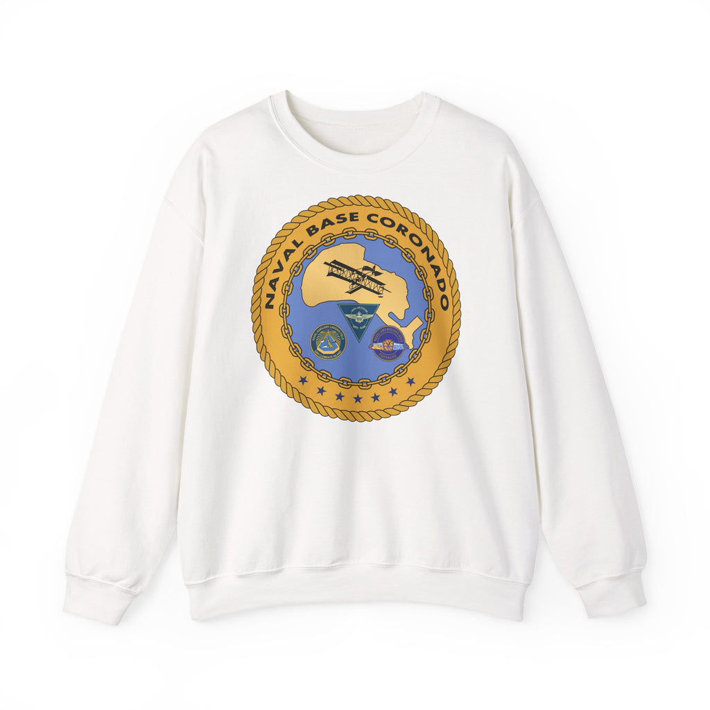 Unisex Heavy Blend™ Crewneck Sweatshirt - Navy - Naval Base Coronado wo txt