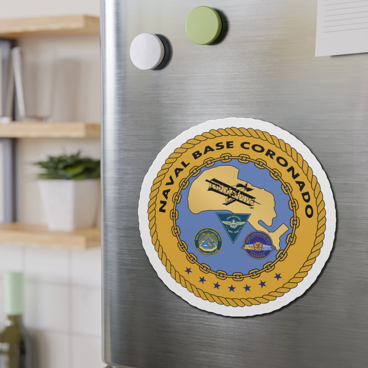 Die-Cut Magnet - Navy - Naval Base Coronado wo txt