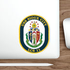 Die-Cut Vinyl Sticker - Navy - USS Sioux City (LCS-11) wo Txt