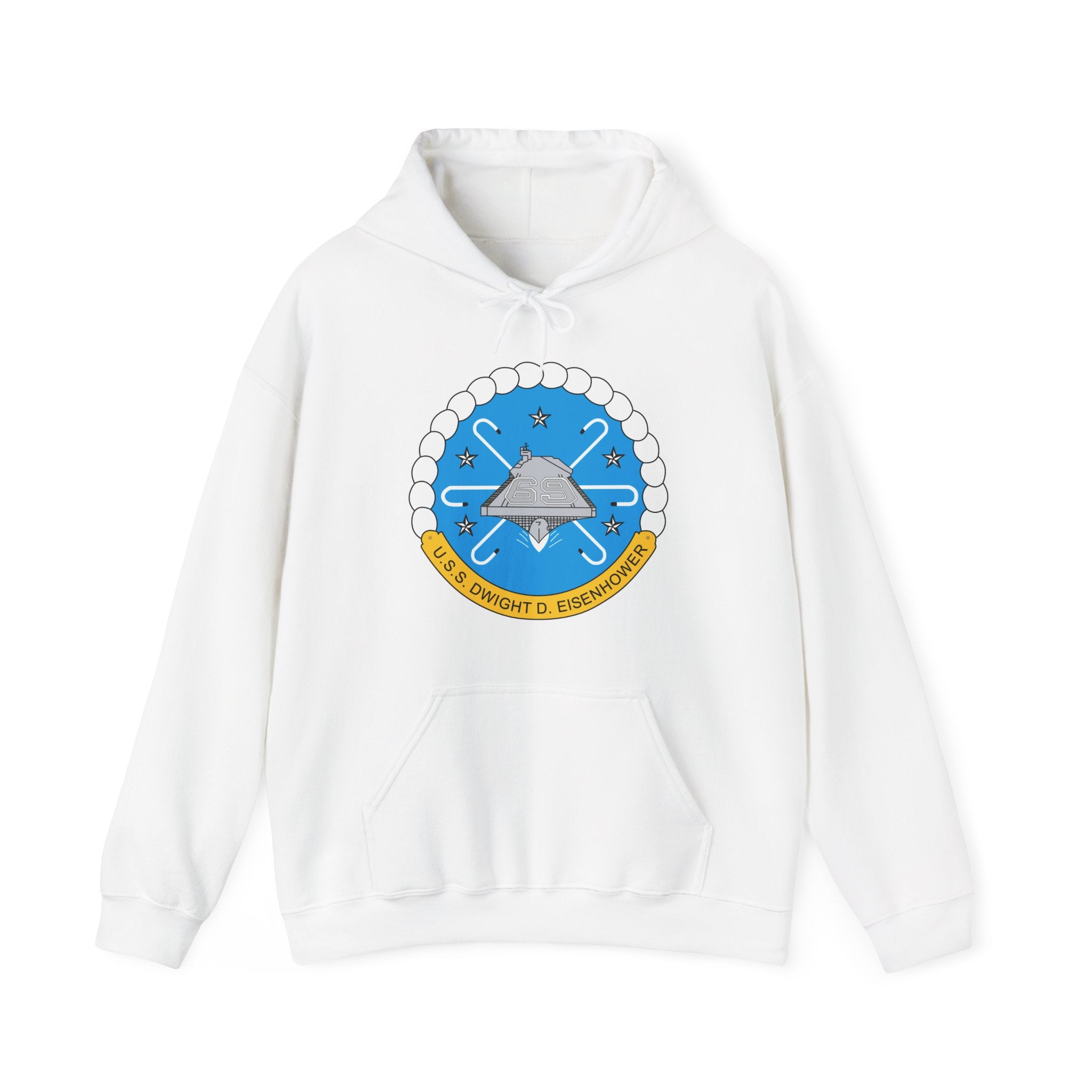 Unisex Heavy Blend™ Hoodies - USS Dwight D. Eisenhower (CVN-69) Crest wo Txt