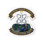 Die-Cut Magnet - Navy - Rate - Electronics Warfare Technician with Scene - 3D - Enhanced