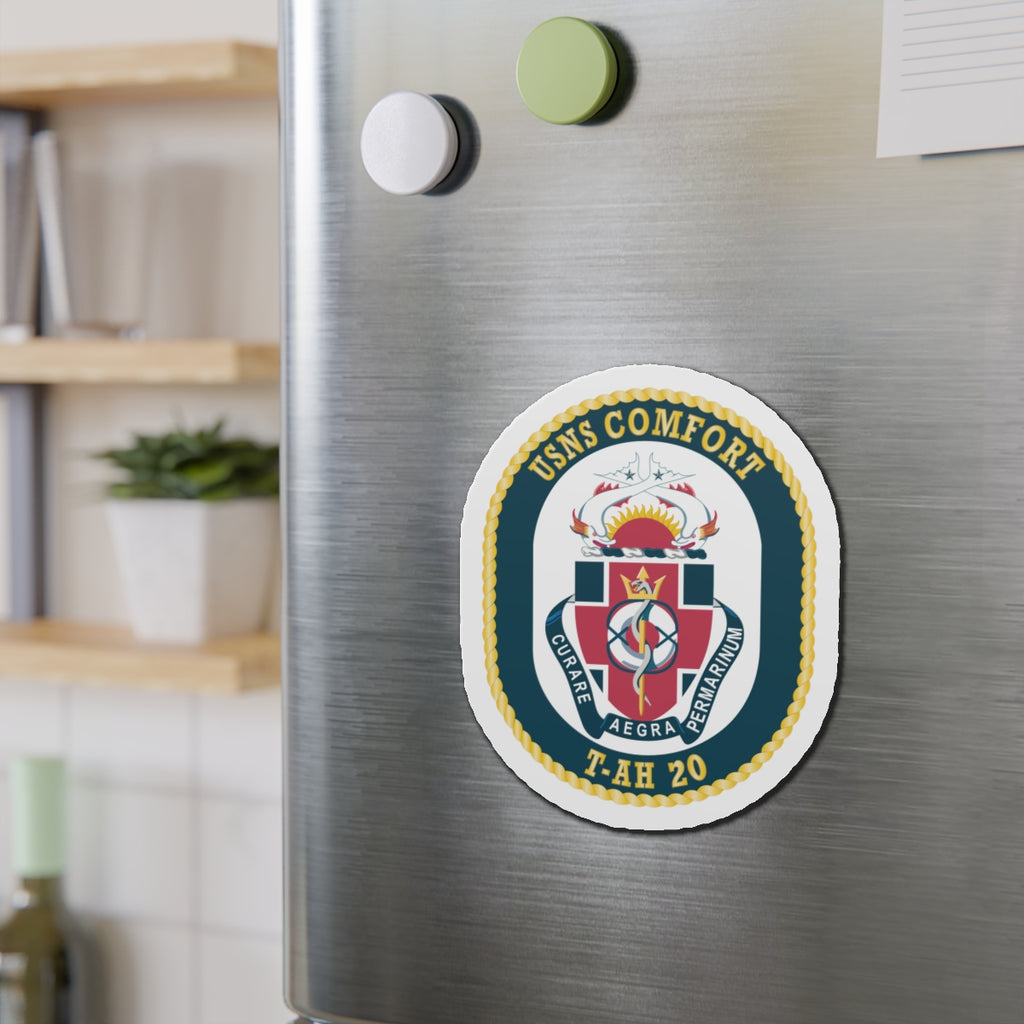 Die-Cut Magnet - Navy - USNS Comfort (T-AH 20) wo txt