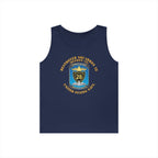 Unisex Heavy Cotton Tank Top - Navy - Destroyer Squadron 28 (DESRON-28)