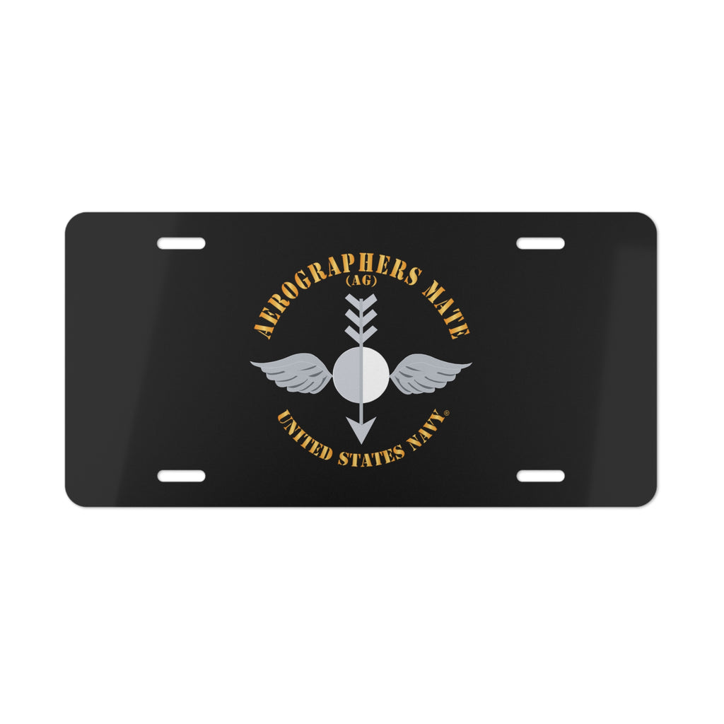 Vanity License Plate - Navy - Aerographers Mate (AG) X 300