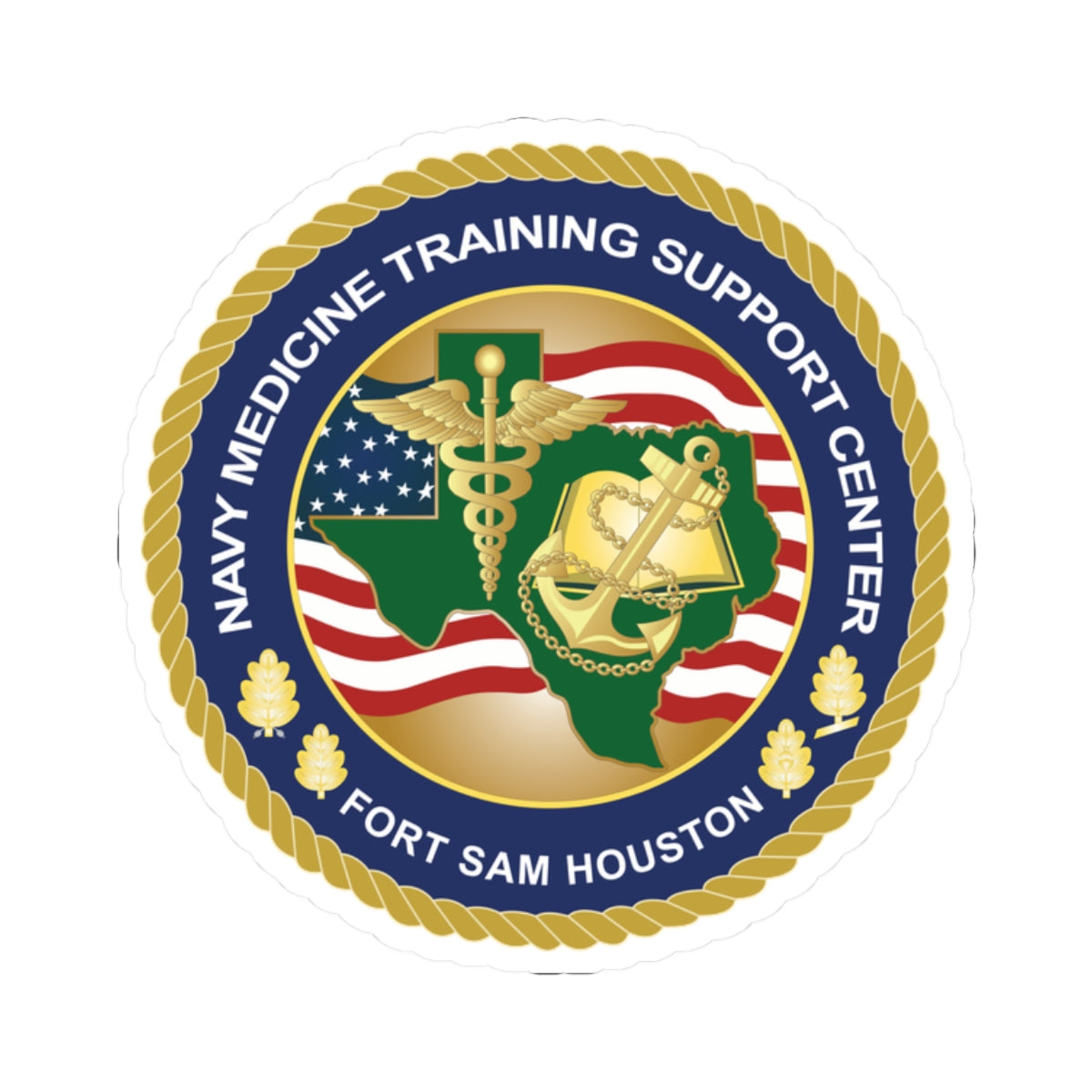 Kiss-Cut Stickers - Navy Medicine Training Support Center wo txt X 300