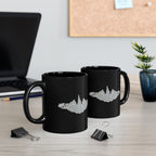 Black Mug (11oz, 15oz) - Navy - Submarine Badge - Silver  wo Txt