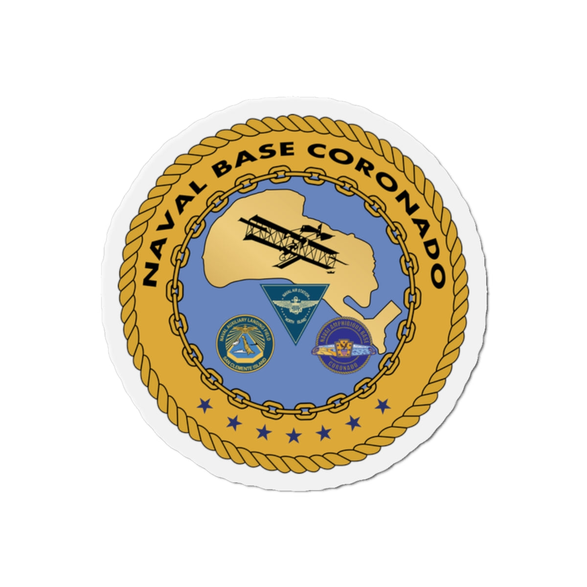 Die-Cut Magnet - Navy - Naval Base Coronado wo txt