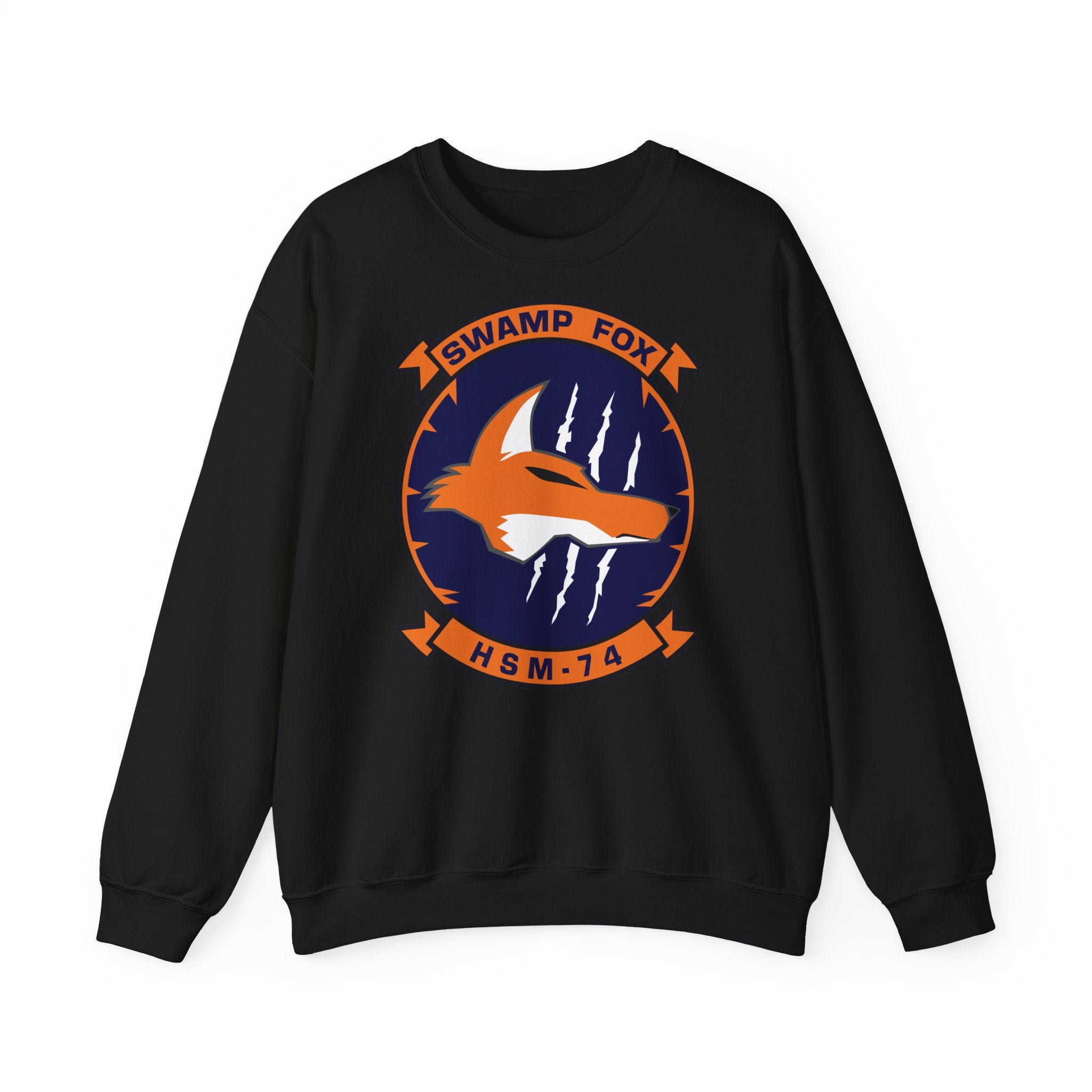 Unisex Heavy Blend™ Crewneck Sweatshirt - Navy - Helicopter Maritime Strike Seven Four (HSM-74) wo txt