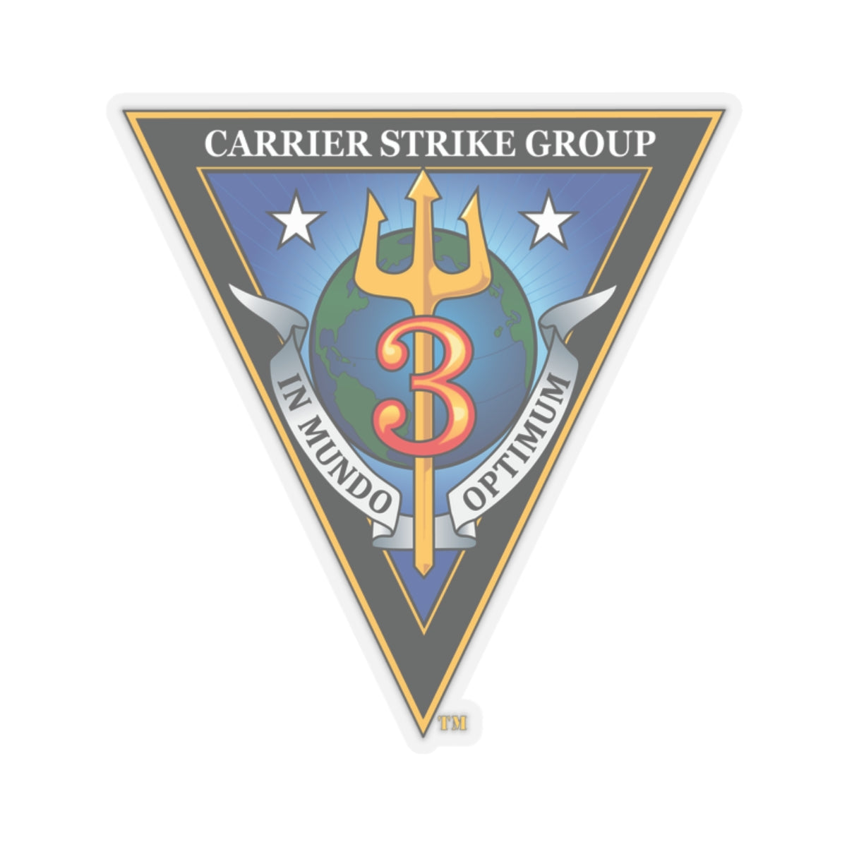 Kiss-Cut Stickers - Navy - Carrier Strike Group 3 (CSG-3) wo txt