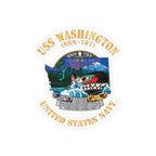 Kiss-Cut Vinyl Decal - Navy - USS Washington (SSN-787) X 300