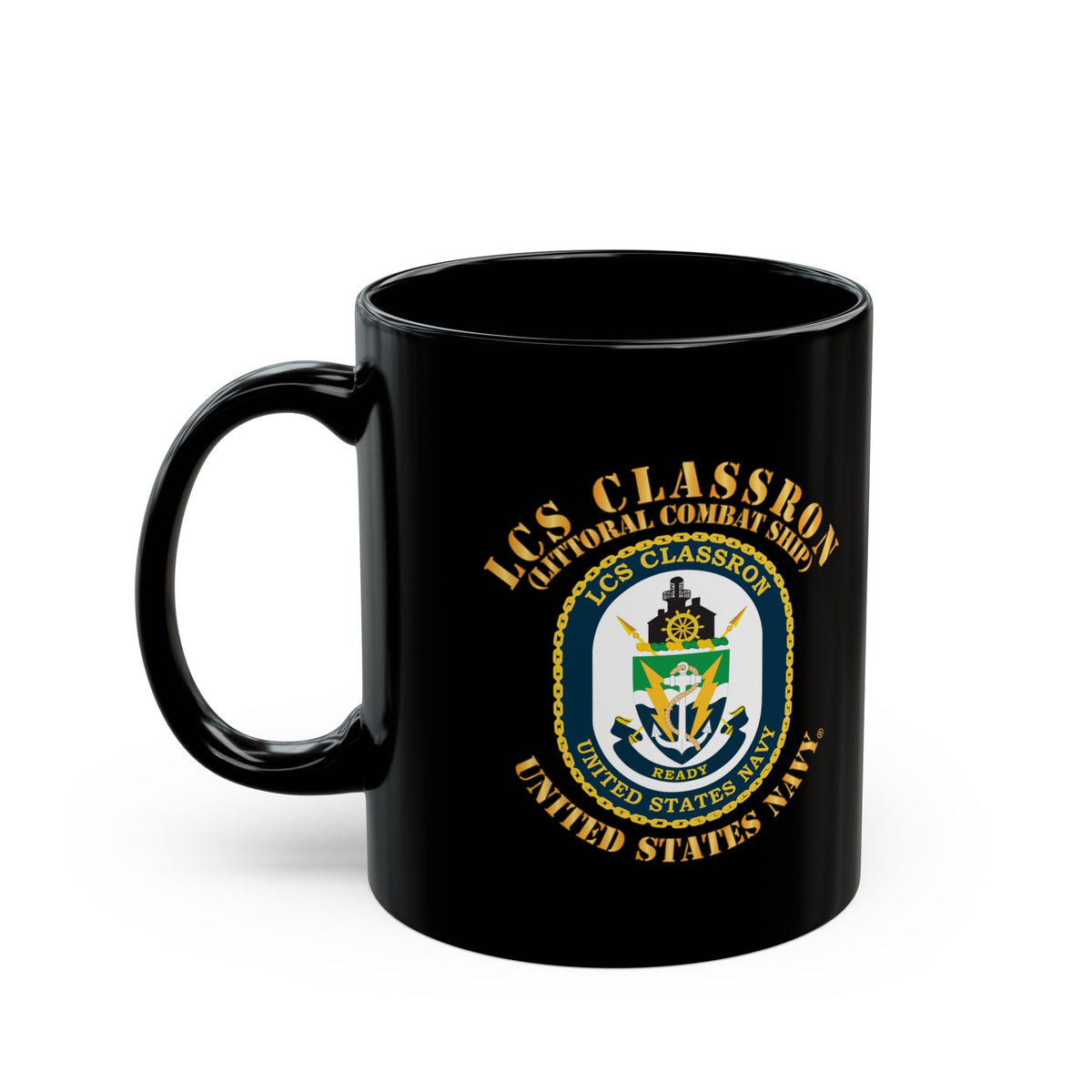 Black Mug (11oz, 15oz) - Navy - LCS Classron (Littoral Combat Ship)