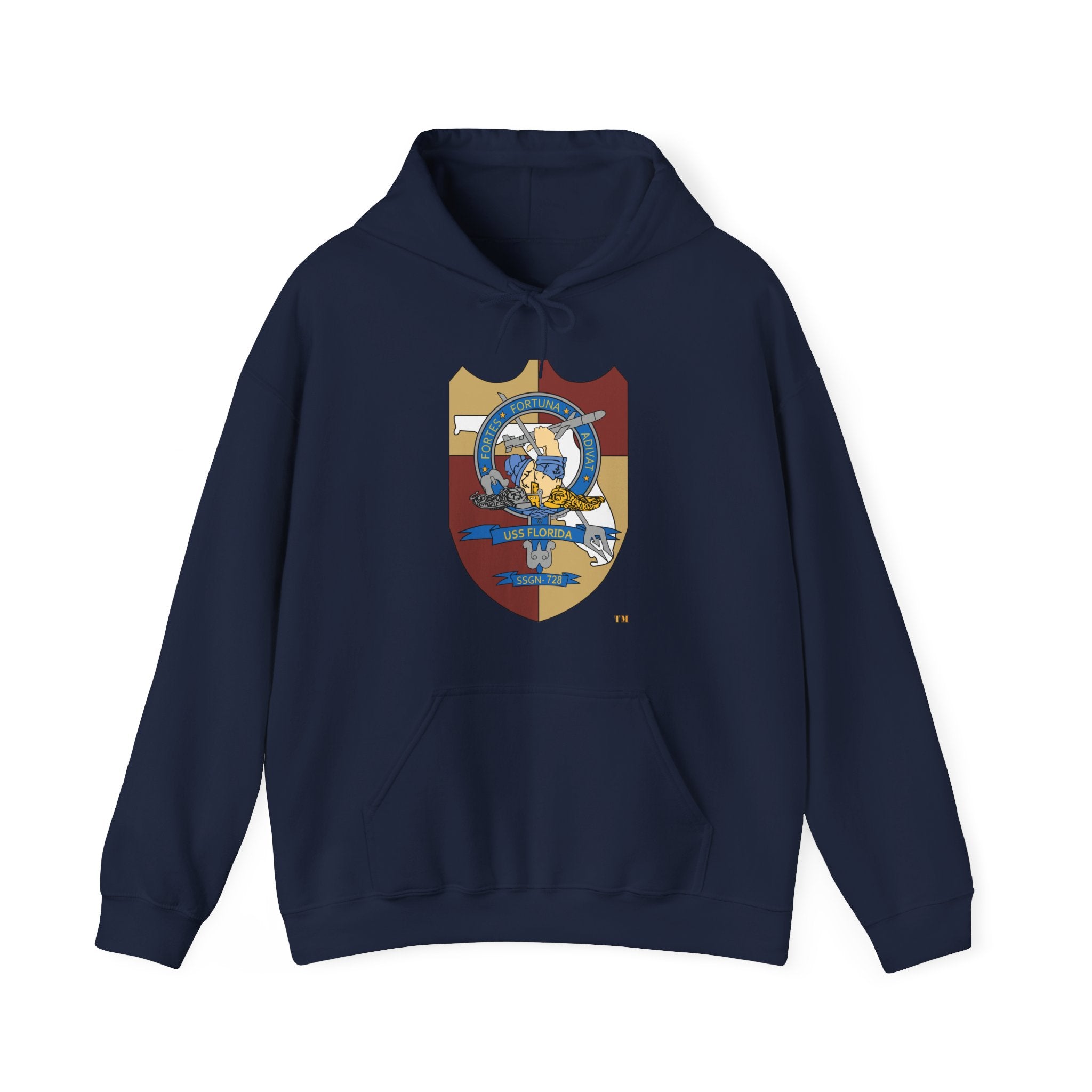 Unisex Heavy Blend™ Hoodies - Navy - USS Florida (SSGN-728) wo txt