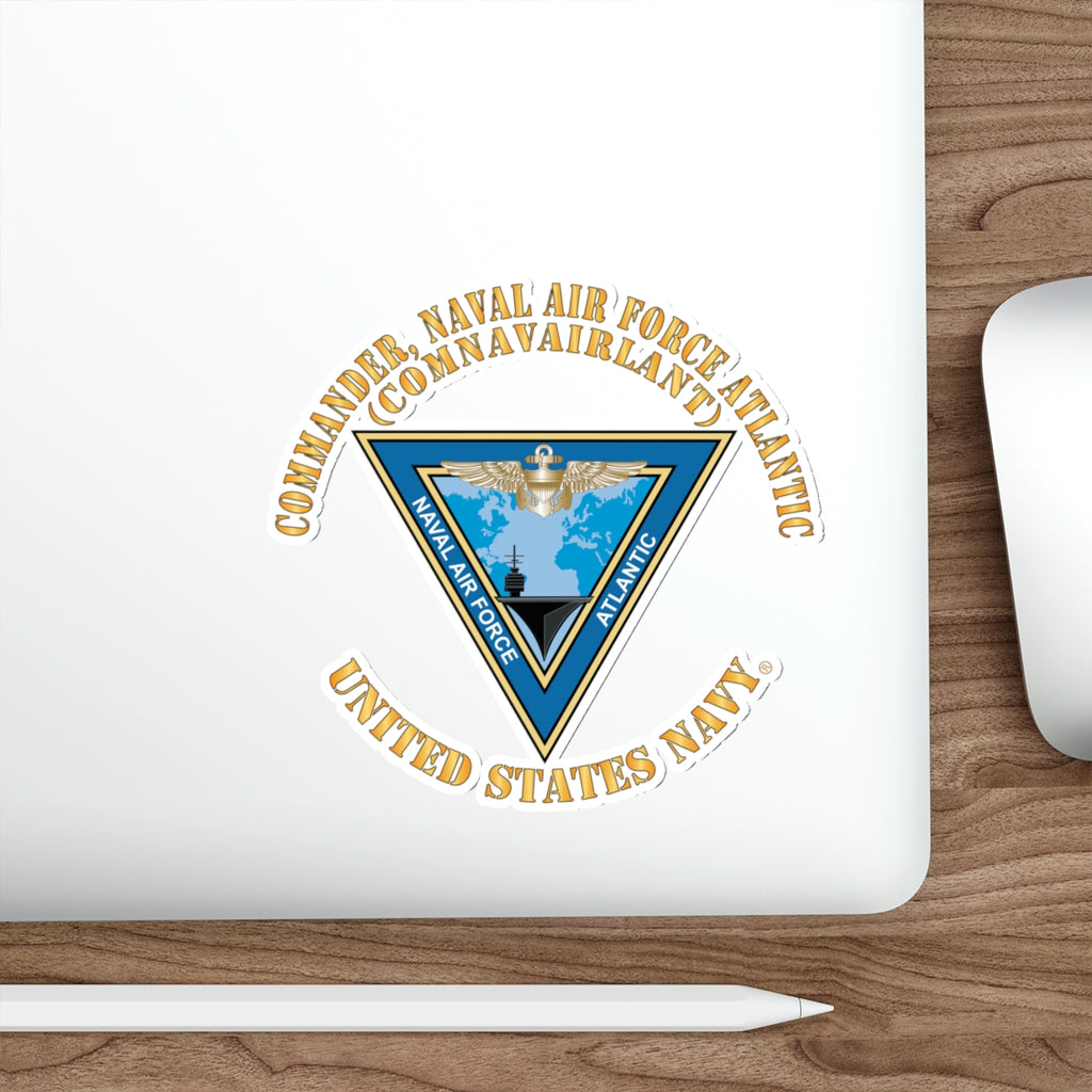Die-Cut Vinyl Sticker - Navy - Commander, Naval Air Force Atlantic - COMNAVAIRLANT