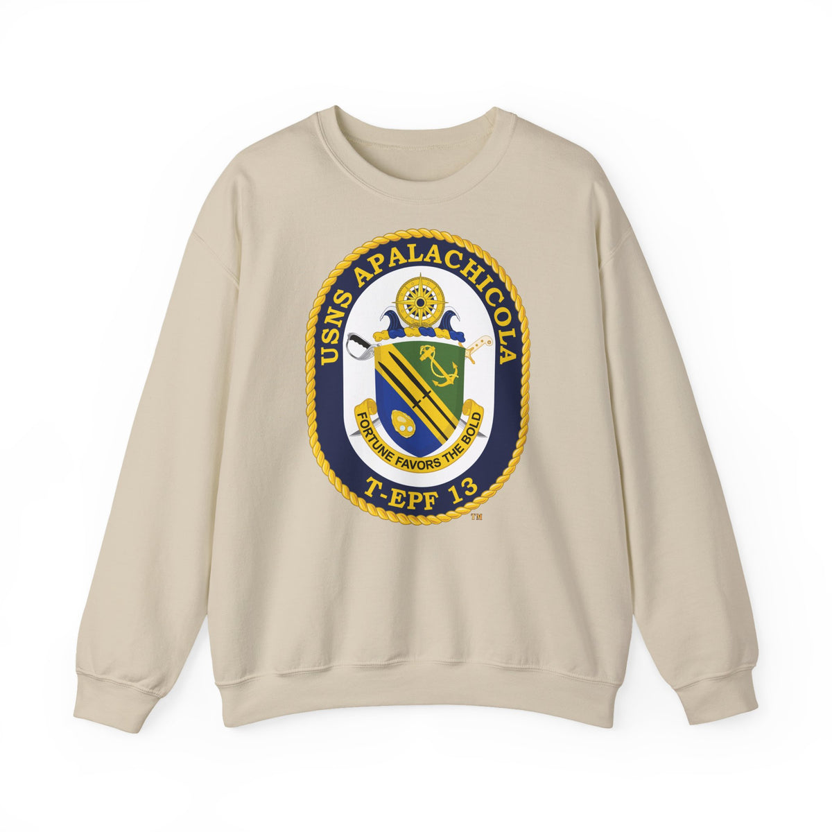 Unisex Heavy Blend™ Crewneck Sweatshirt - Navy - USNS Apalachicola (T-EPF 13) wo txt
