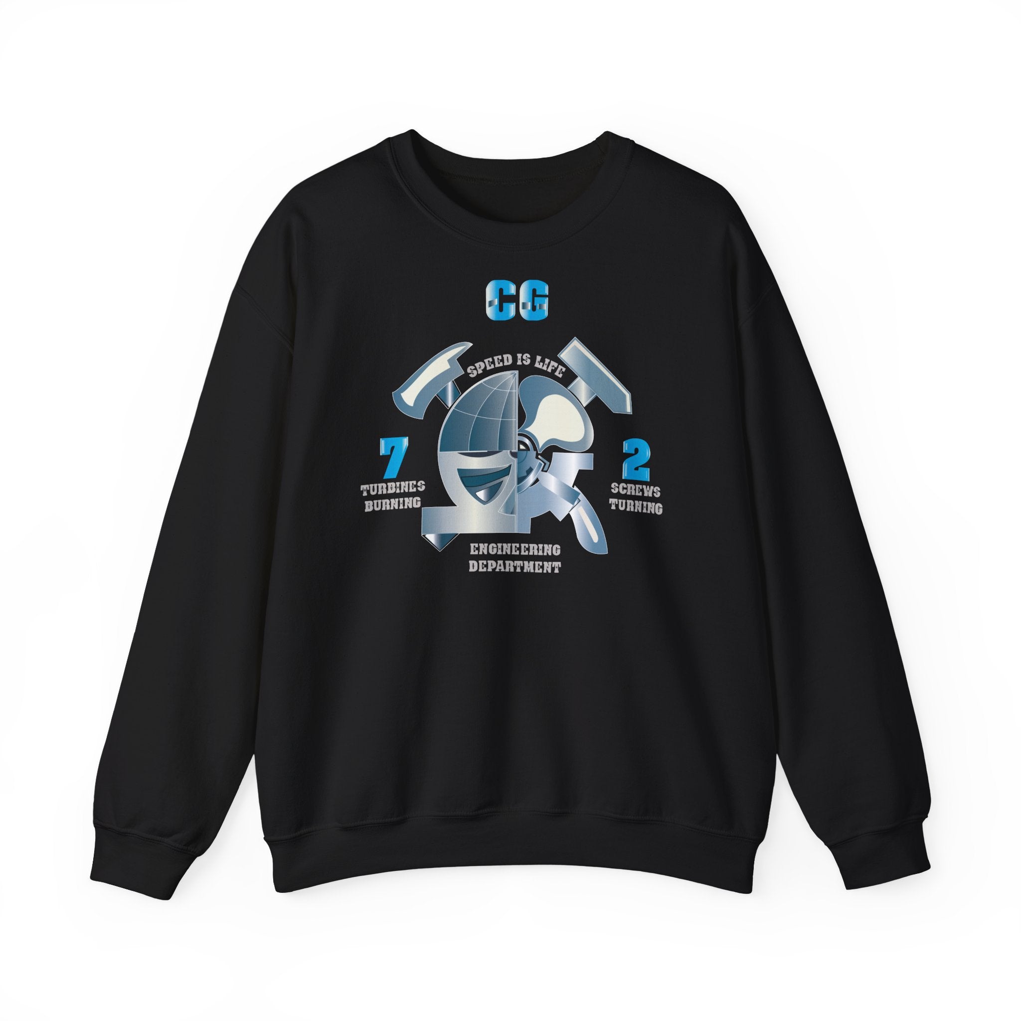 Unisex Heavy Blend™ Crewneck Sweatshirt - Navy - CG 72 - Engineering Department
