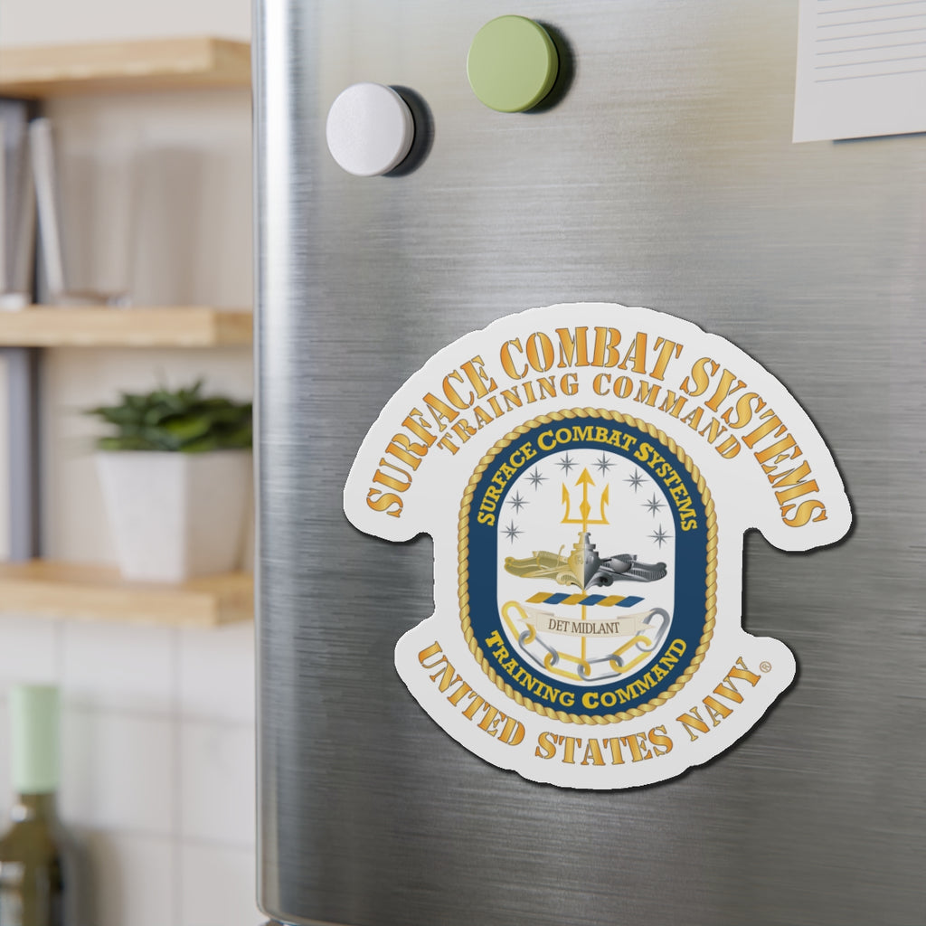 Die-Cut Magnet - Navy - Surface Combat Systems Training Command - DET MIDLANT