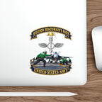 Die-Cut Vinyl Sticker - Navy - Aviation Boatswains Mate Br with AC handler Scene - 3D - Enhanced