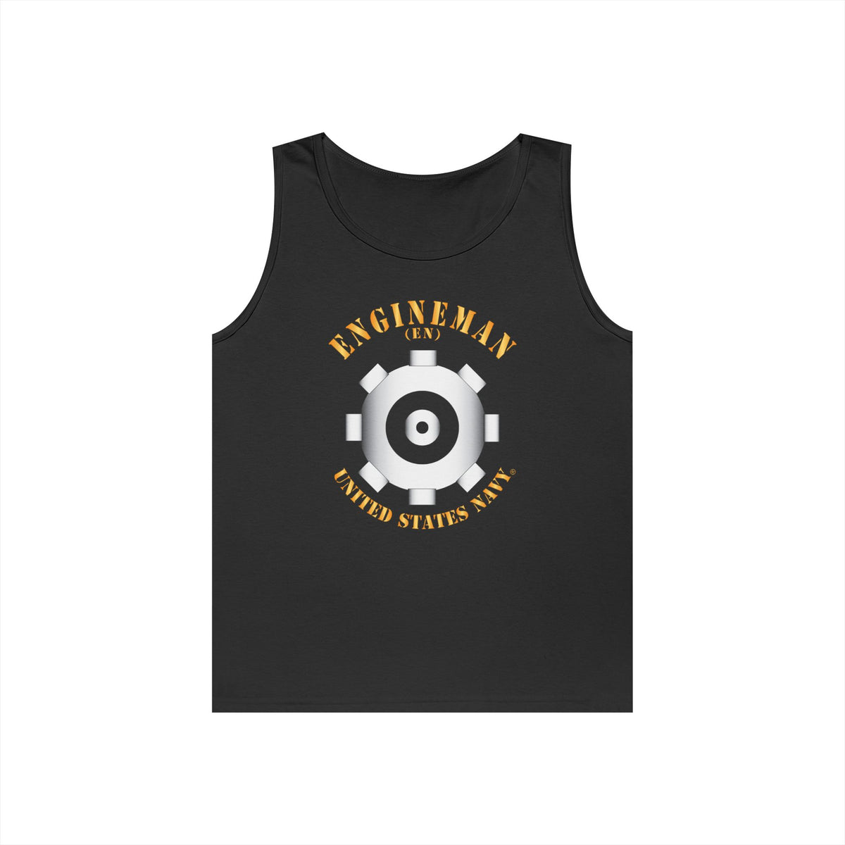 Unisex Heavy Cotton Tank Top - Navy - Rate - Engineman (EN)