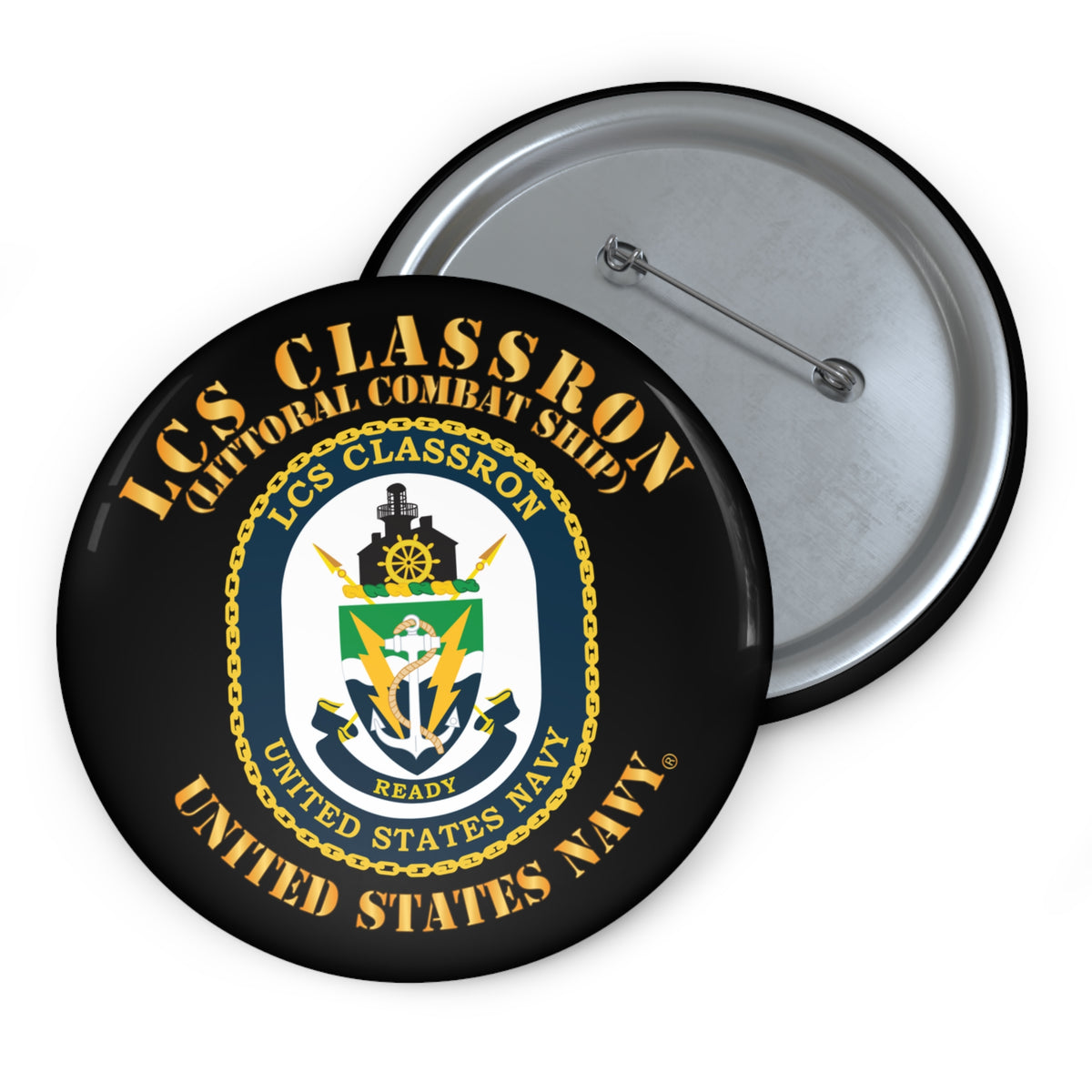 Pin Button - Navy - LCS Classron (Littoral Combat Ship)