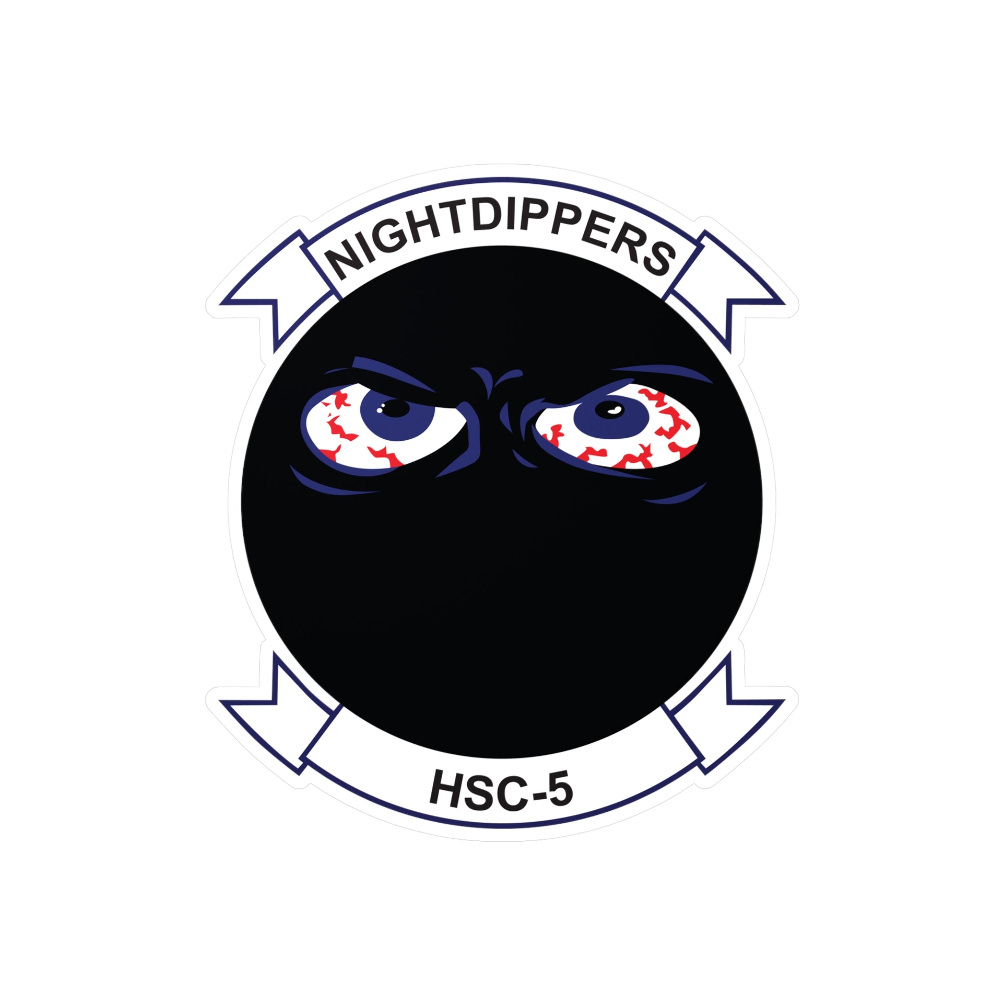 Kiss-Cut Vinyl Decal - Navy - Helicopter Sea Combat Squadron 5 (HSC-5) wo txt