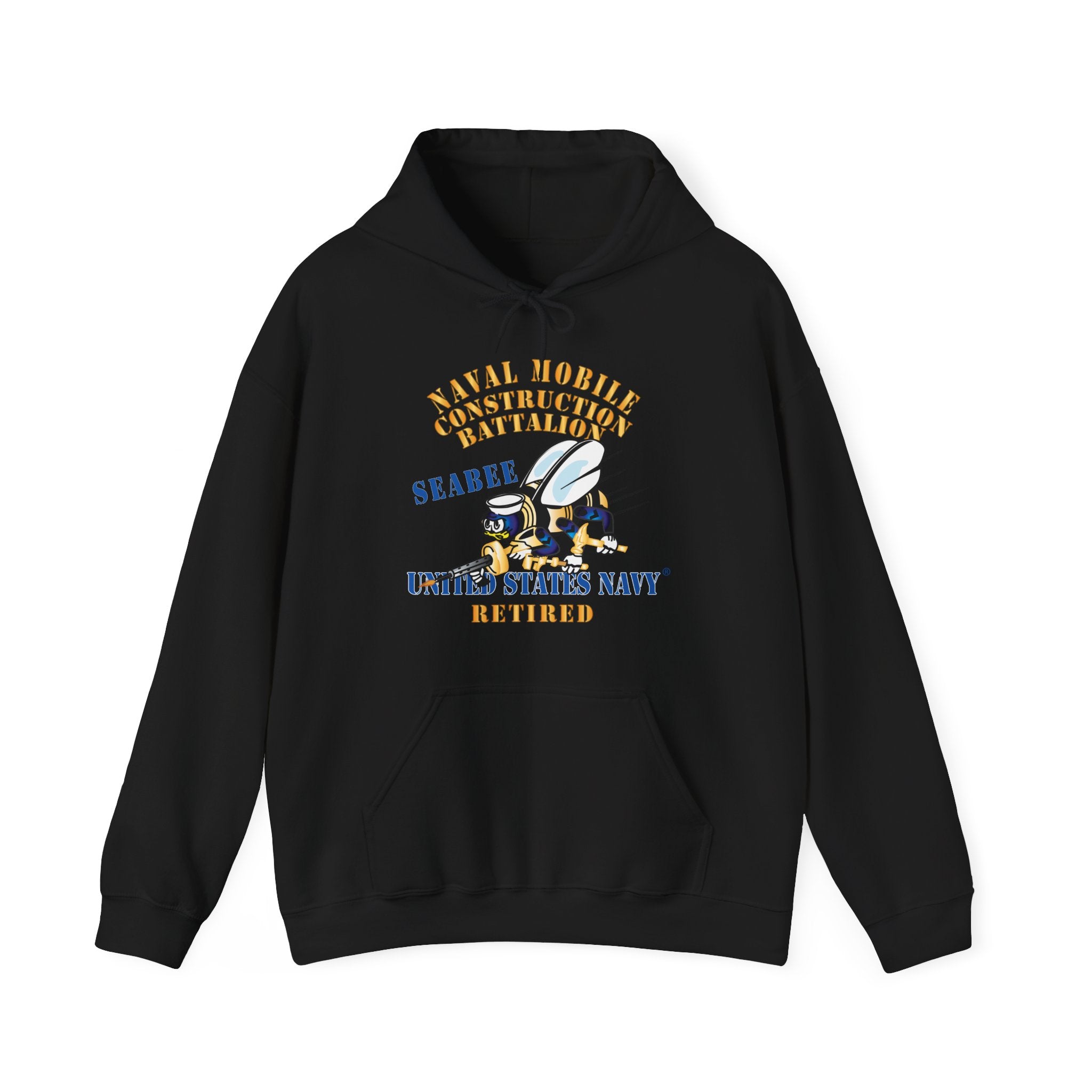 Unisex Heavy Blend™ Hoodies - Navy - Seabee - Retired