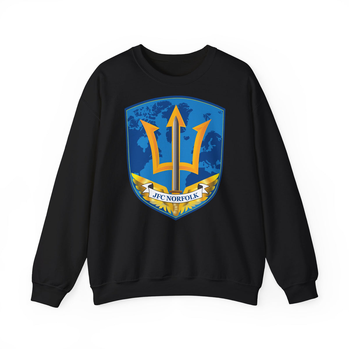 Unisex Heavy Blend™ Crewneck Sweatshirt - Navy - Joint Force Command - Norfolk wo Txt X 300