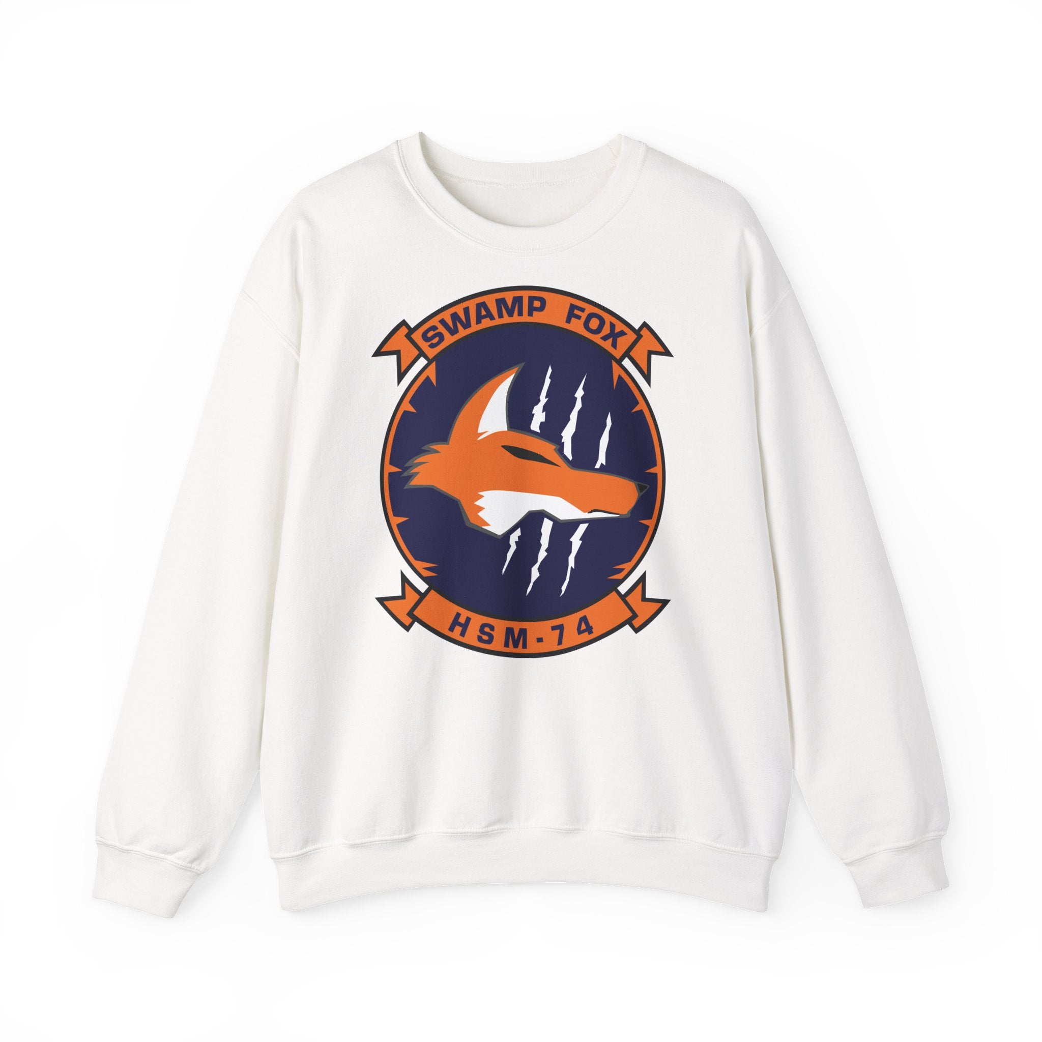 Unisex Heavy Blend™ Crewneck Sweatshirt - Navy - Helicopter Maritime Strike Seven Four (HSM-74) wo txt
