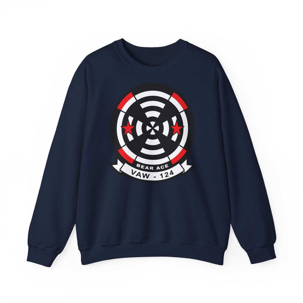 Unisex Heavy Blend™ Crewneck Sweatshirt - Navy - Airborne Command & Control Squadron 124 (VAW-124) wo txt