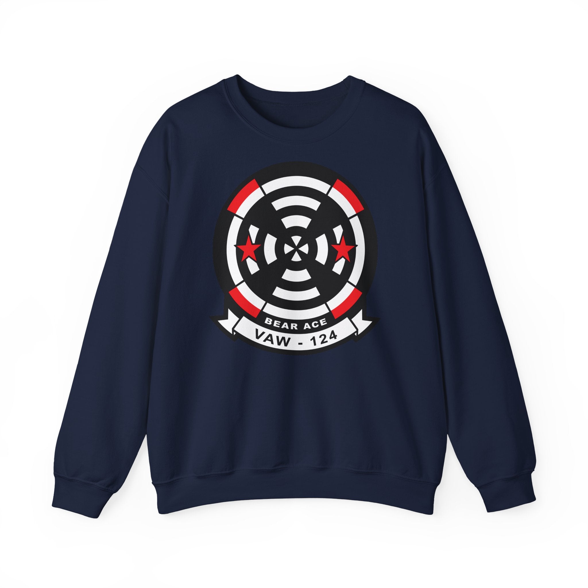 Unisex Heavy Blend™ Crewneck Sweatshirt - Navy - Airborne Command & Control Squadron 124 (VAW-124) wo txt