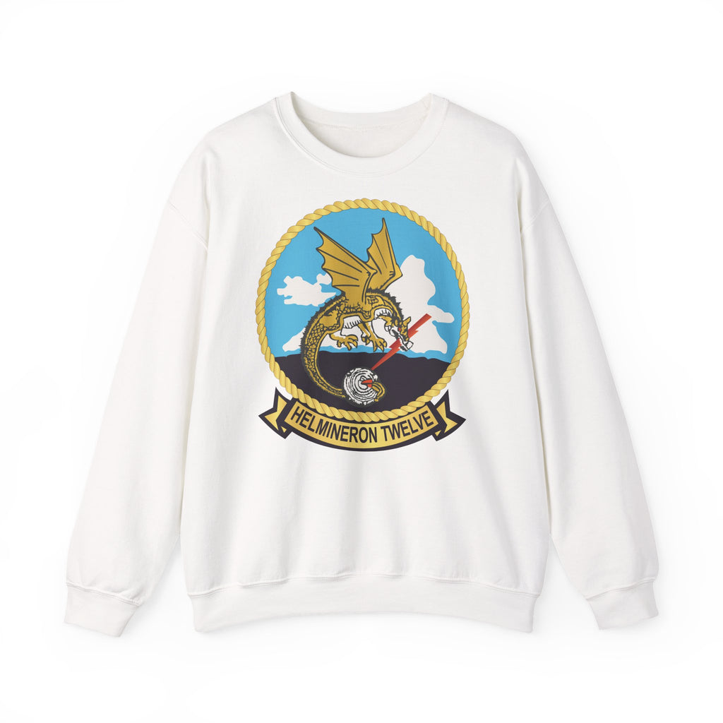 Unisex Heavy Blend™ Crewneck Sweatshirt - Navy - Helmineron Twelve (HM-12) wo Txt