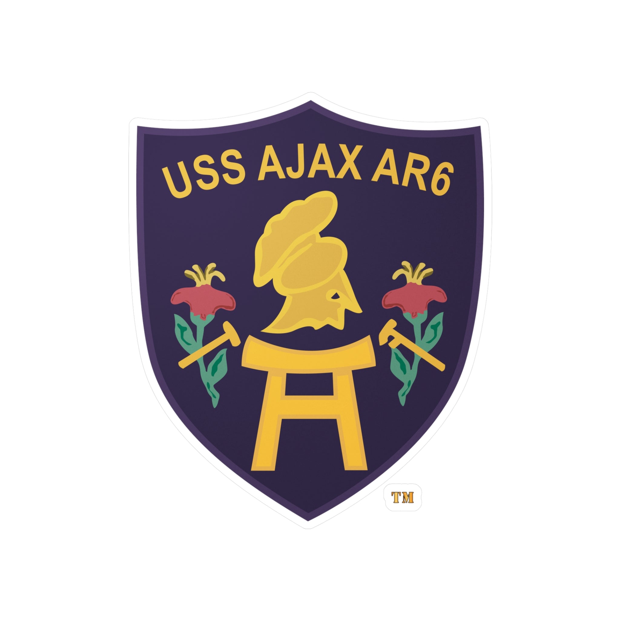 Kiss-Cut Vinyl Decal - Navy - USS Ajax (AR-6) wo txt