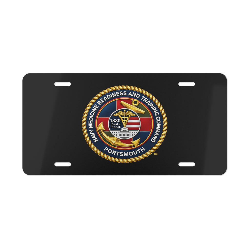 Vanity License Plate - Navy - Naval Medical Center Portsmouth wo txt - 3D - Enhanced