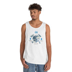 Unisex Heavy Cotton Tank Top - Navy - Destroyer Squadron 23 (DESRON-23) wo Txt