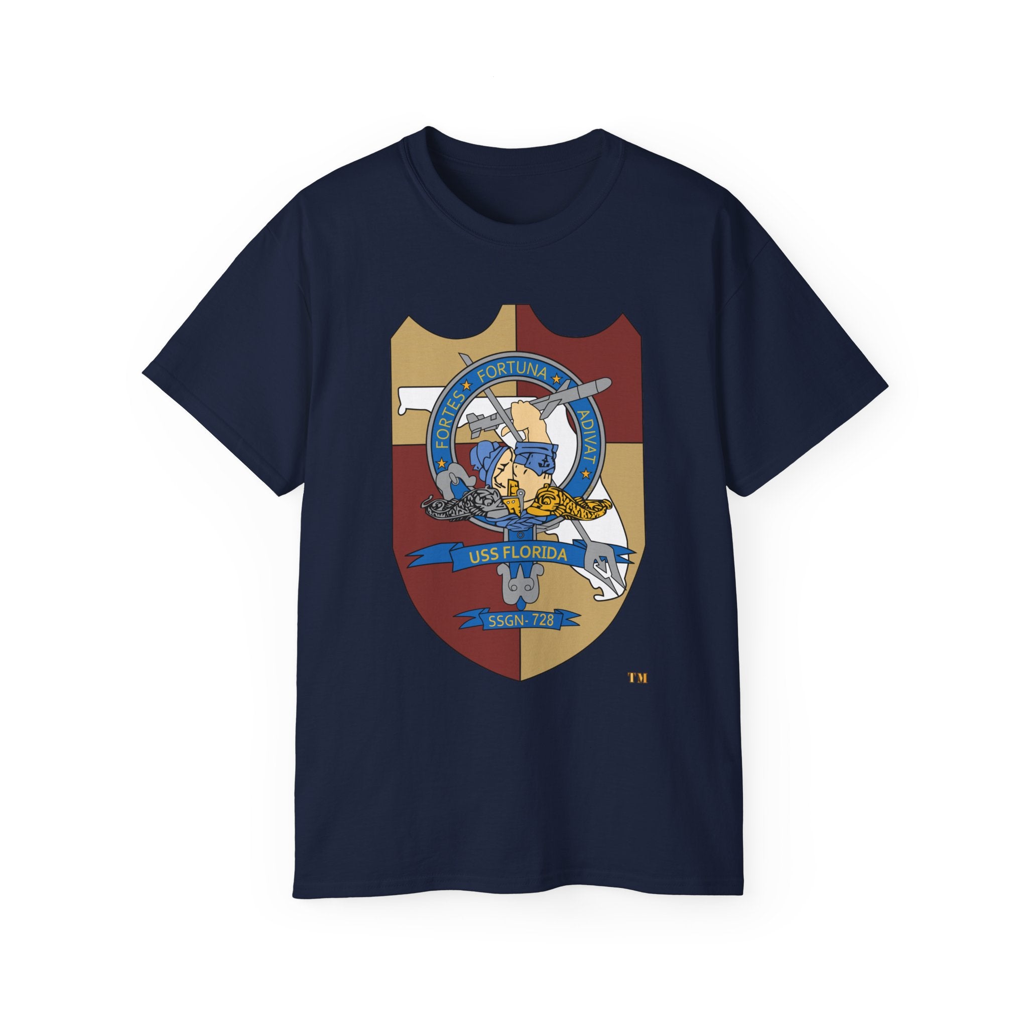 Unisex Ultra Cotton T-Shirt - Navy - USS Florida (SSGN-728) wo txt