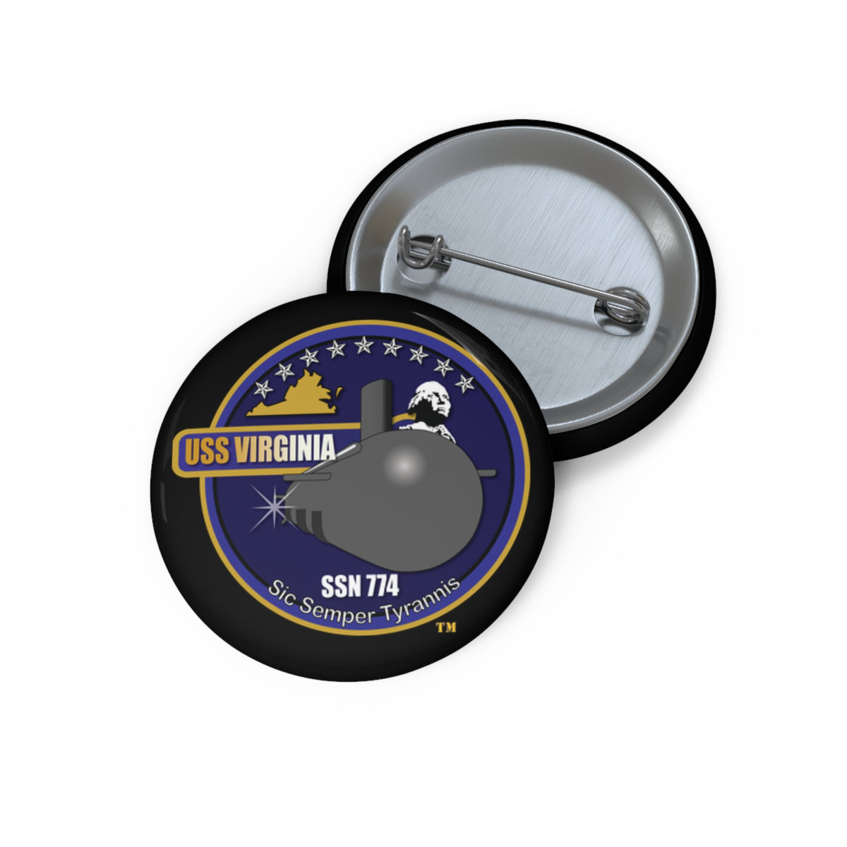 Pin Button - Navy - USS Virginia (SSN-774) wo txt X 300