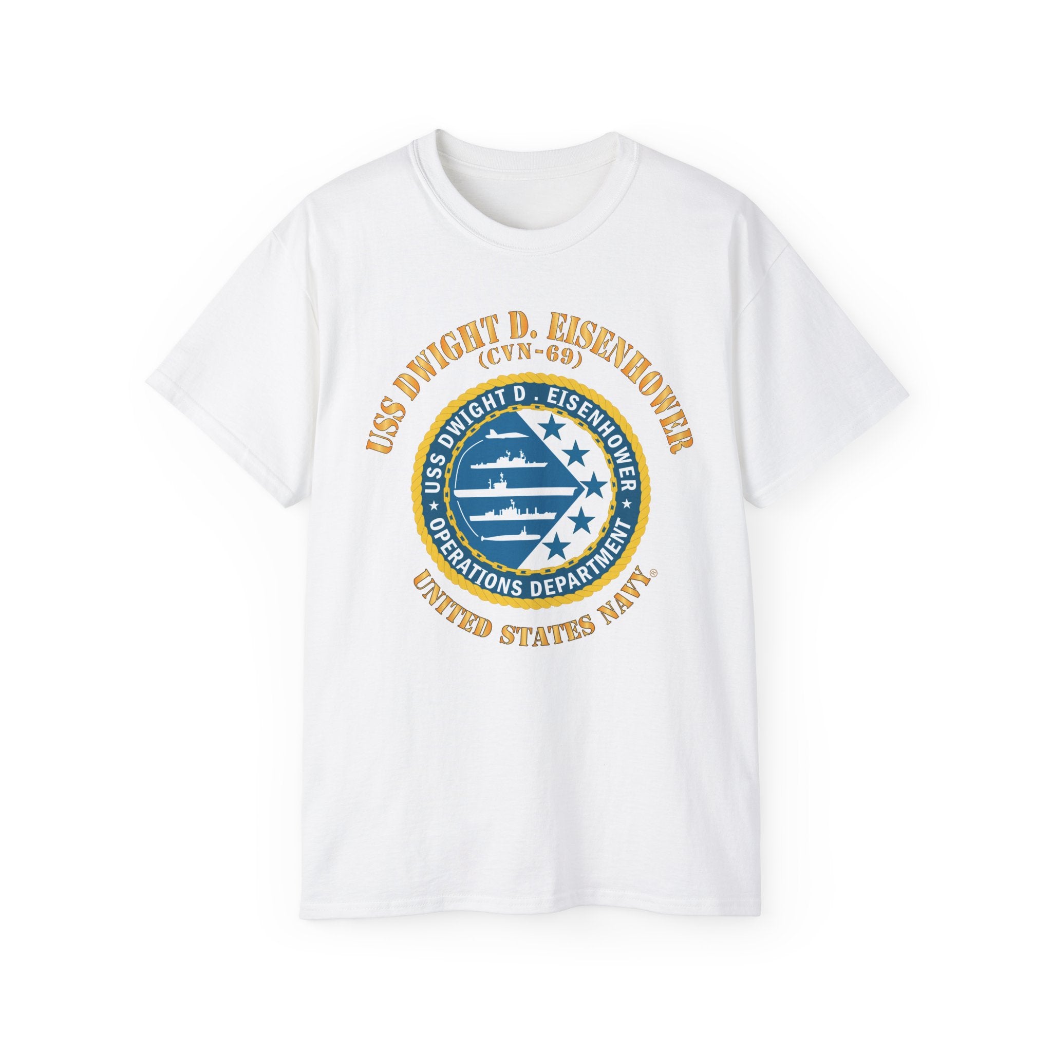 Unisex Ultra Cotton T-Shirt - Navy - USS Dwight D. Eisenhower (CVN-69) - Operations Department