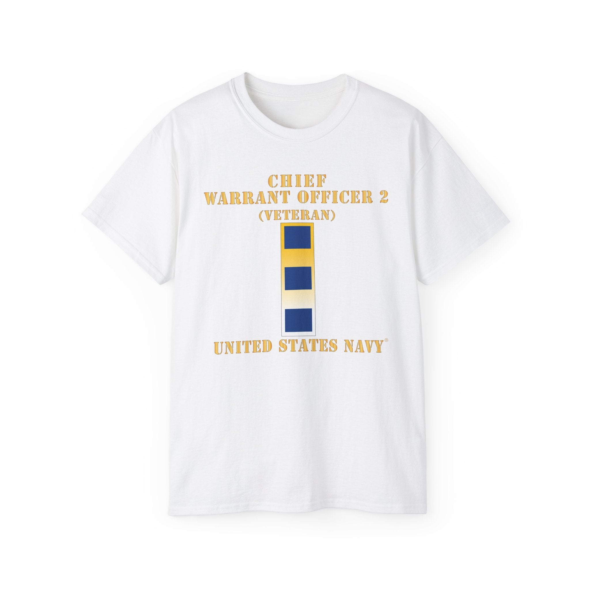 Unisex Ultra Cotton T-Shirt - Navy - Chief Warrant Officer 2 - CW02 - Veteran