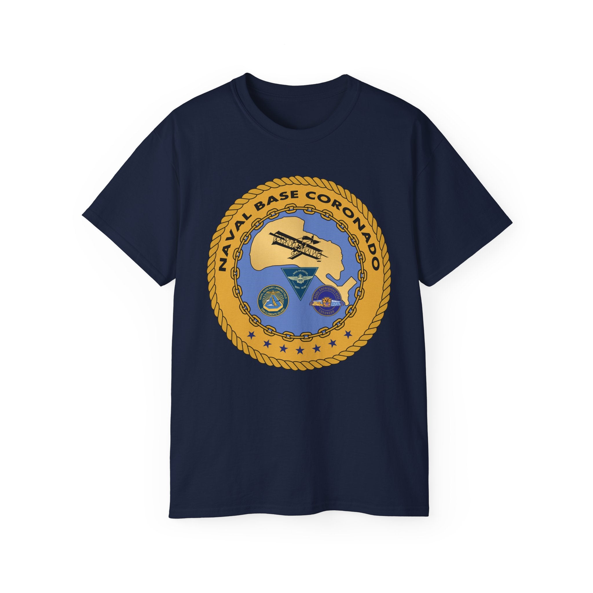 Unisex Ultra Cotton T-Shirt - Navy - Naval Base Coronado wo txt
