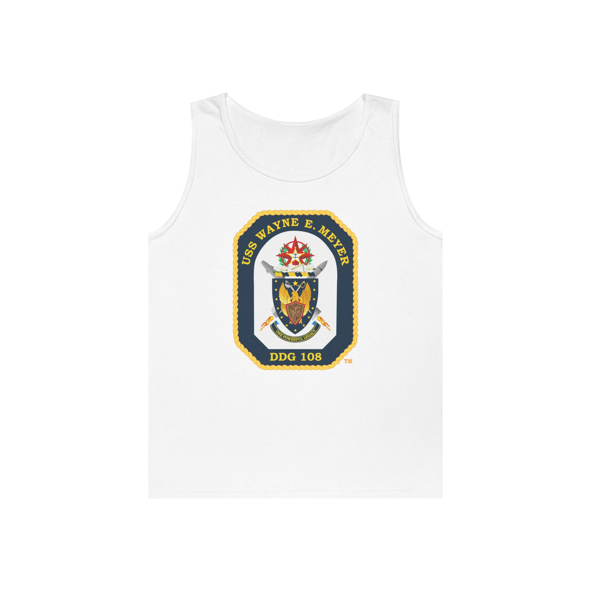 Unisex Heavy Cotton Tank Top - Navy - USS Wayne E. Meyer (DDG-108) wo txt X 300