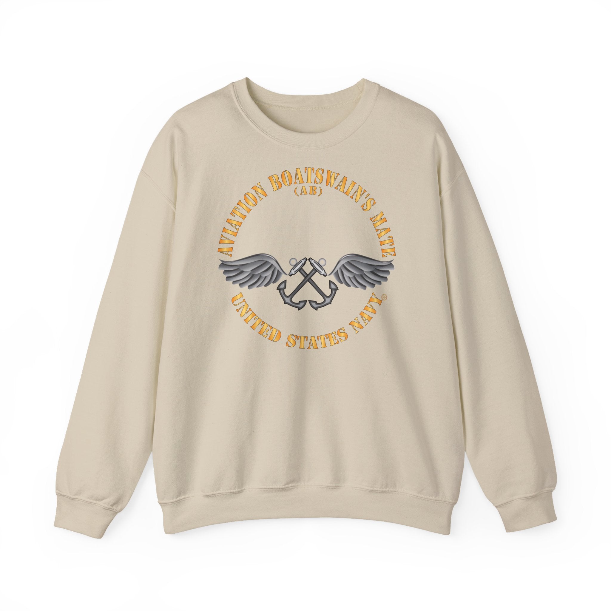 Unisex Heavy Blend™ Crewneck Sweatshirt - Navy - Rate - Aviation Boatswain's Mate (AB) X 300