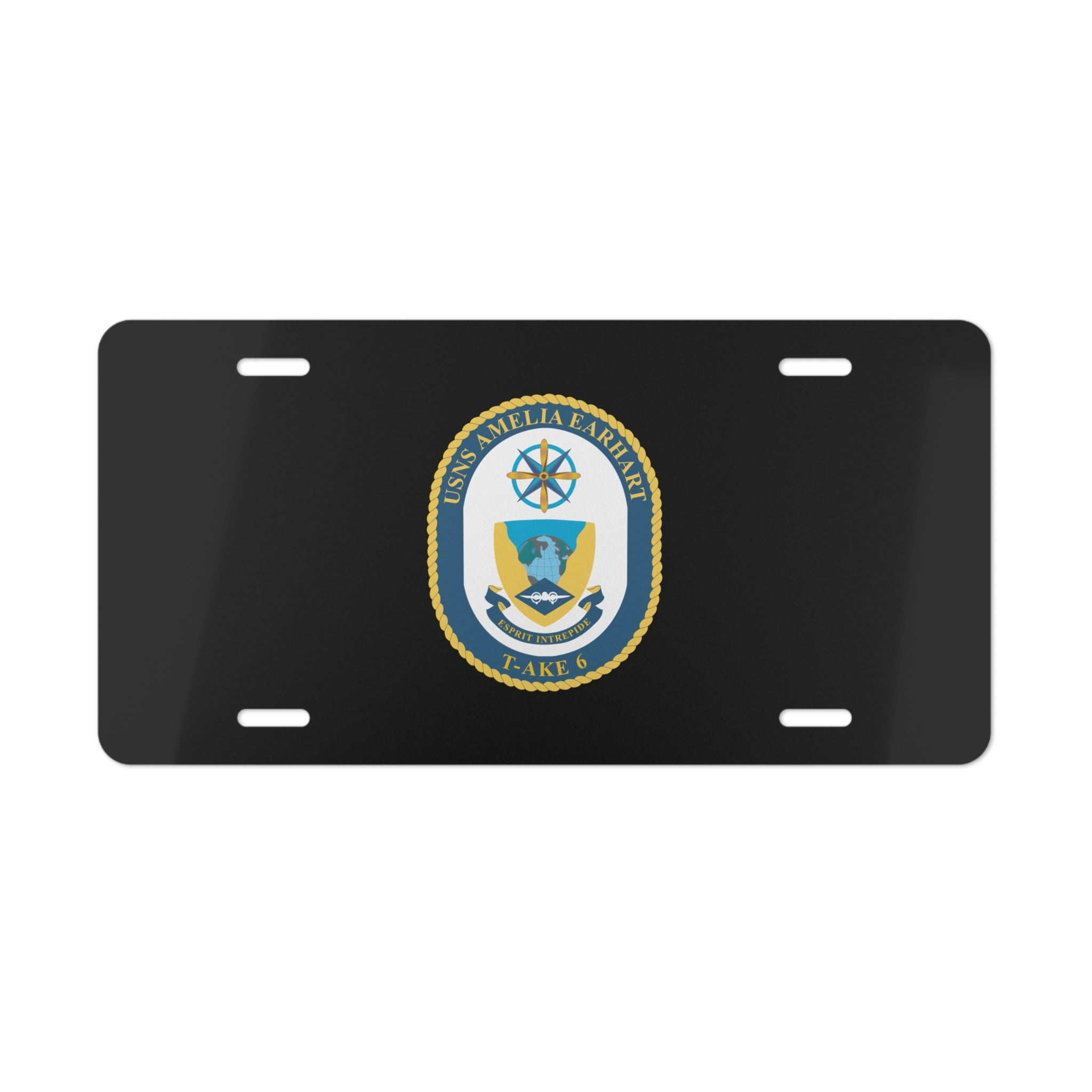 Vanity License Plate - Navy - USNS Amelia Earhart (T-AKE 6) wo txt