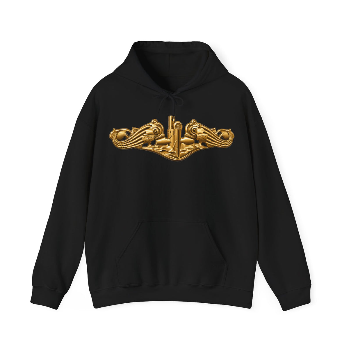 Unisex Heavy Blend™ Hoodies - Navy - Badge - Submarine Warfare wo txt - Officer - 3D - Enhanced