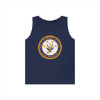 Unisex Heavy Cotton Tank Top - Navy - Naval Support Activity - Hampton Roads