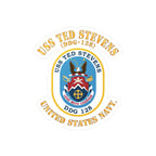 Kiss-Cut Vinyl Decal - Navy - USS Ted Stevens (DDG-128)